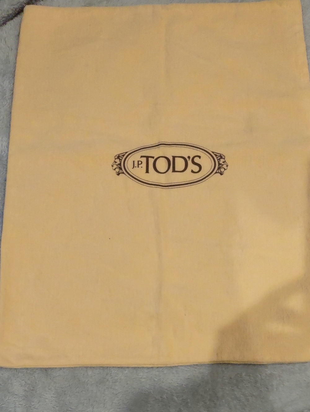 Tod's Dust Bag Storage Bag Drawstring Yellow Orange Tan